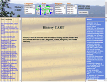 Tablet Screenshot of historycart.com